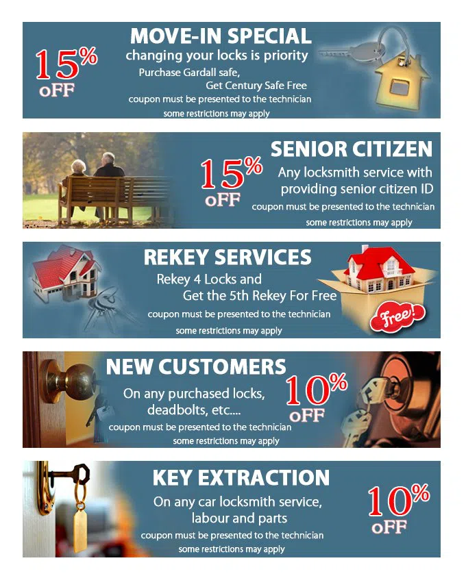 Safe Key Shop Mercer Island, WA 206-429-7511 - coupon21-set-five